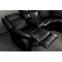 HOLLYWOOD dönthető mozi fotel 5 személyes - fekete