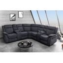 HOLLYWOOD dönthető mozi fotel 5 személyes - sötétszürke