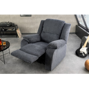 HOLLYWOOD dönthető kényelmi fotel - sötétszürke INVICTA