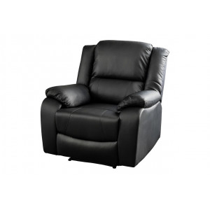 HOLLYWOOD dönthető kényelmi fotel - fekete