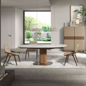 NUBE prémium bővíthető kerámia étkezőasztal - 140-200cm