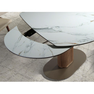 NUBE prémium bővíthető kerámia étkezőasztal - 140-200cm