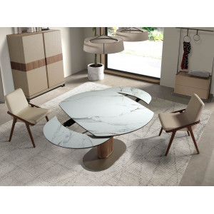 NUBE prémium bővíthető kerámia étkezőasztal - 140-200cm