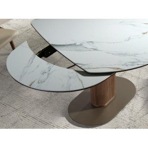 NUBE prémium bővíthető kerámia étkezőasztal - 140-200cm