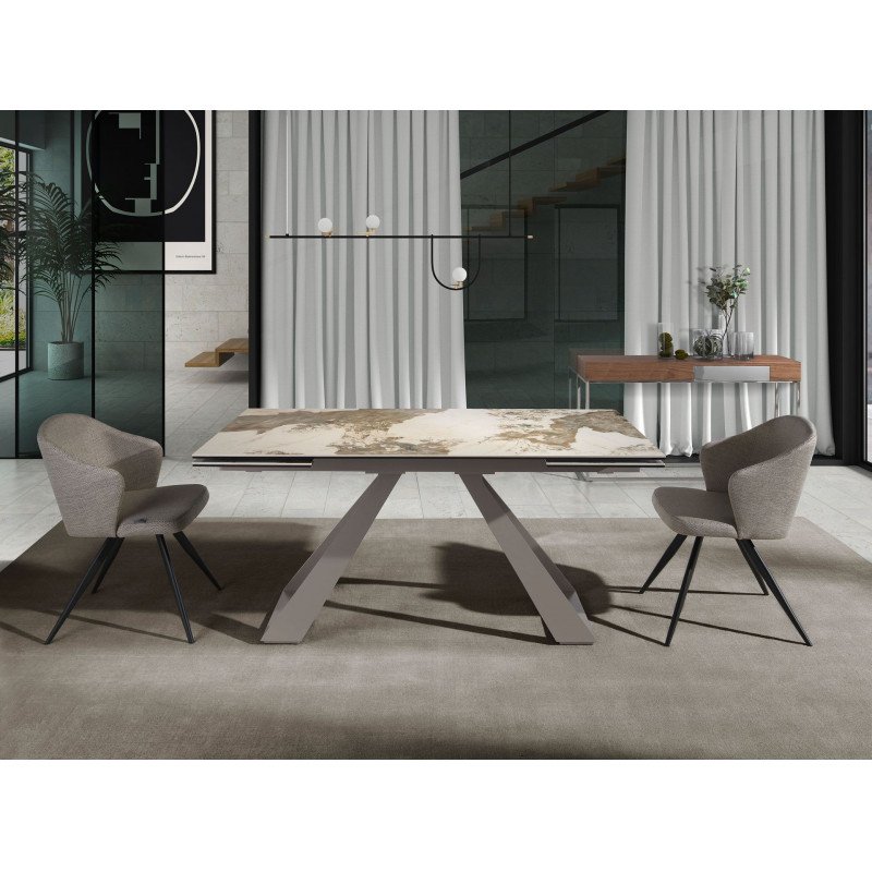 SENORA prémium bővíthető kerámia étkezőasztal - 160-240cm