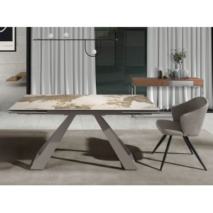 SENORA prémium bővíthető kerámia étkezőasztal - 160-240cm