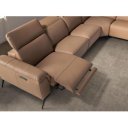 SOLAZZO prémium bőr sarokkanapé - jobbos kivitel