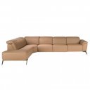 SOLAZZO prémium bőr sarokkanapé - balos kivitel