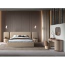 LAVIDA prémium dió/bőr éjjeliszekrény