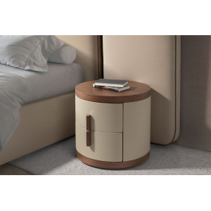 LAVIDA prémium dió/bőr éjjeliszekrény Angel Cerdá