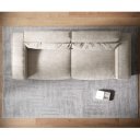 SIRPIO modern kordbársony kanapé - beige - 233cm