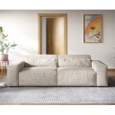 SIRPIO modern kordbársony kanapé - beige - 233cm