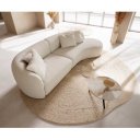 MARINI modern kanapé - beige bouclé - 330cm