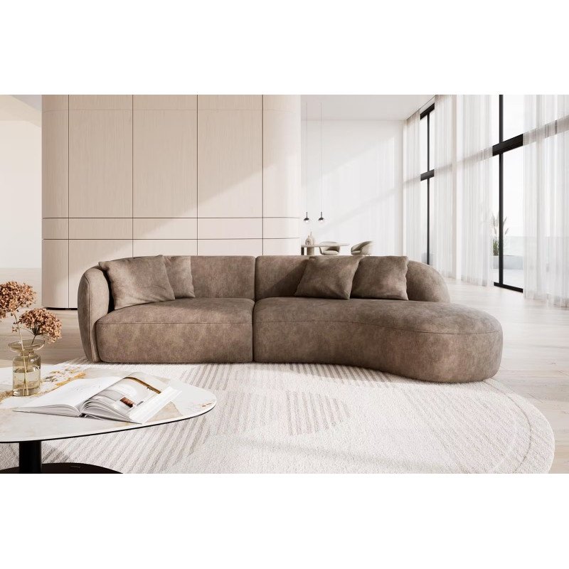 MARINI modern kanapé - taupe - 330cm