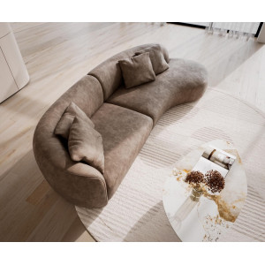 MARINI modern kanapé - taupe - 330cm