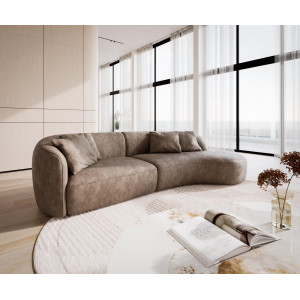 MARINI modern kanapé - taupe - 330cm