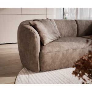 MARINI modern kanapé - taupe - 330cm