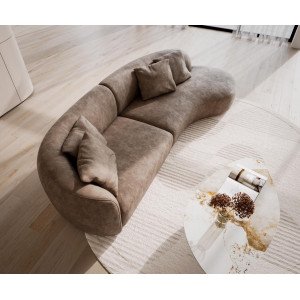 MARINI modern kanapé - taupe - 330cm