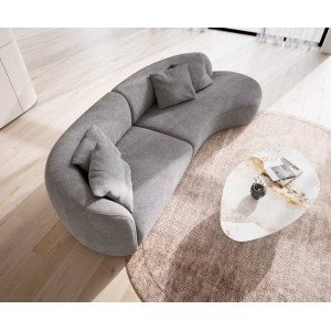MARINI modern kanapé - szürke - 330cm