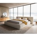 MITCHELL prémium bouclé ágykeret -180cm - fehér