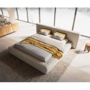 MITCHELL prémium bouclé ágykeret -180cm - fehér