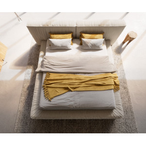 MITCHELL prémium bouclé ágykeret -180cm - fehér