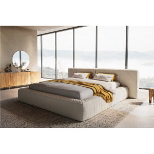 MITCHELL prémium bouclé ágykeret -180cm - fehér DELIFE