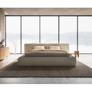 MITCHELL prémium bouclé ágykeret -180cm - fehér