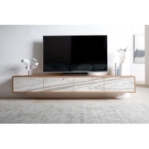 KELON prémium akác fali TV-szekrény - 200/220cm bútor