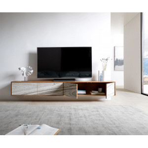 KELON prémium akác fali TV-szekrény - 200/220cm