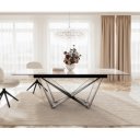 IMPERIO prémium kerámia étkezőasztal - 180-220cm - beige márvány