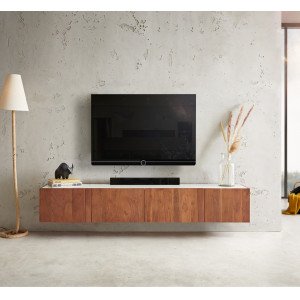 SILVA prémium akác fali TV-szekrény -200cm