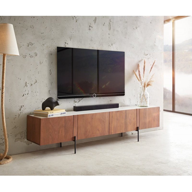 SILVA prémium akác TV-szekrény -200cm