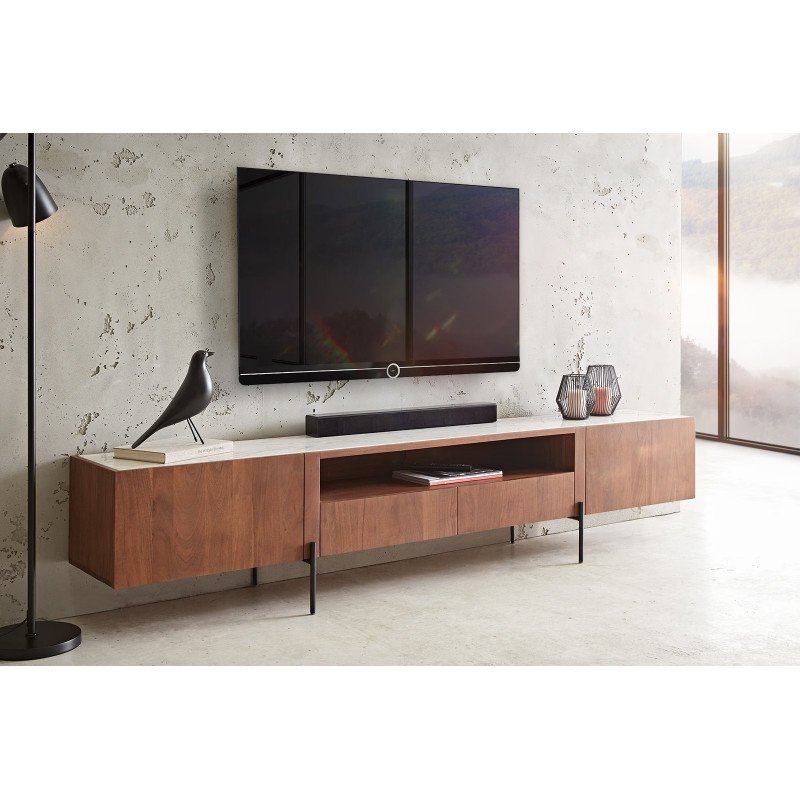 SILVA-II prémium akác TV-szekrény -220cm