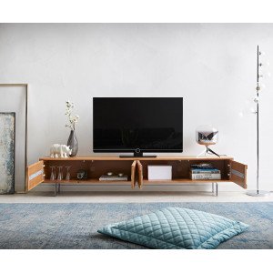 FEVON prémium akác TV-szekrény -200cm - natúr
