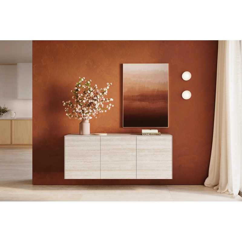 TRAVENO  prémium kerámia fali komód - 150cm