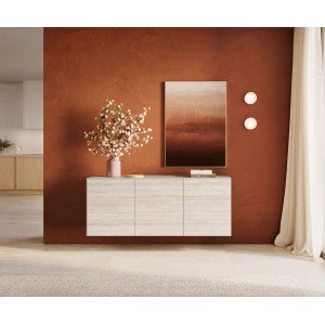 TRAVENO  prémium kerámia fali komód - 150cm bútor