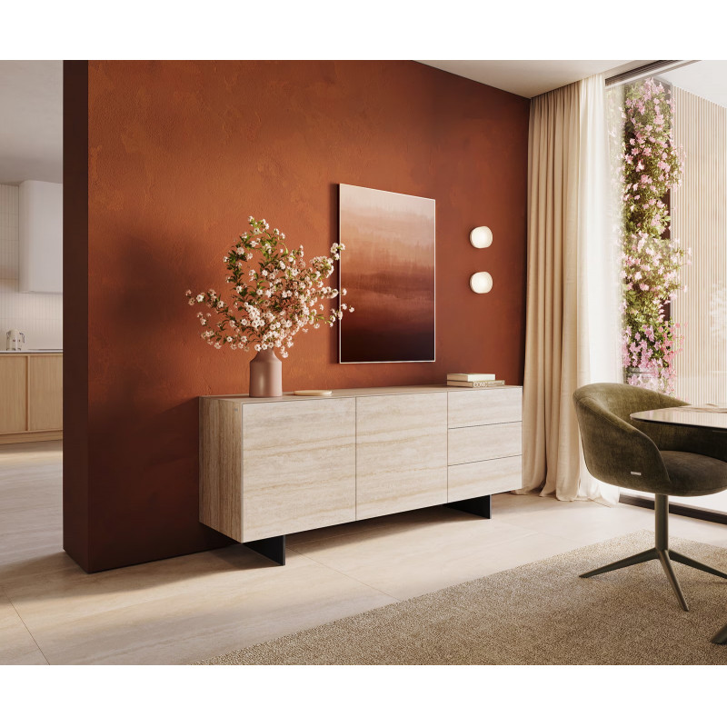 TRAVENO prémium kerámia komód - 180cm