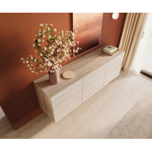 TRAVENO  prémium kerámia fali komód - 180cm