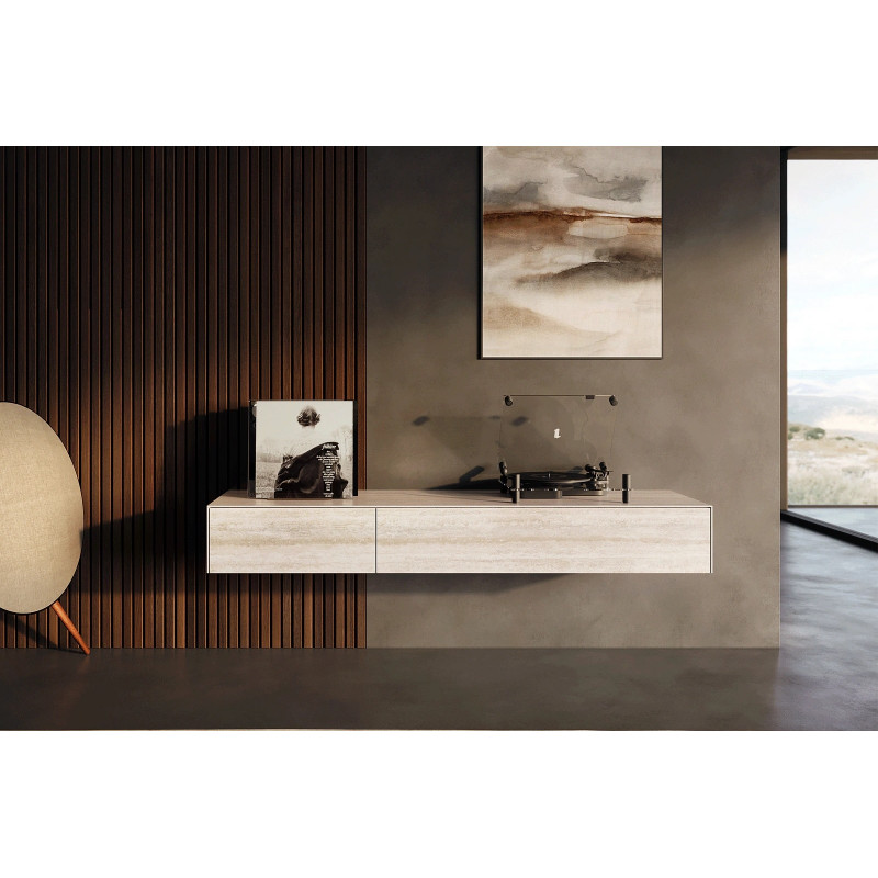 TRAVENO  prémium kerámia fali TV-szekrény - 150/200cm