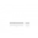 TRAVENO  prémium kerámia fali TV-szekrény - 150/200cm