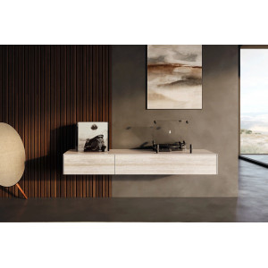 TRAVENO  prémium kerámia fali TV-szekrény - 150/200cm bútor