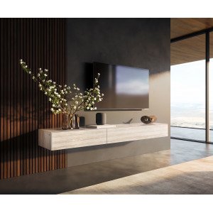 TRAVENO  prémium kerámia fali TV-szekrény - 150/200cm bútor