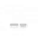 LOVECRAFT-II prémium akác dohányzóasztal -  80cm