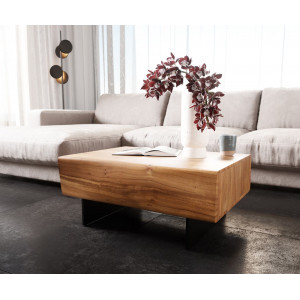 LOVECRAFT-II prémium akác dohányzóasztal -  80cm