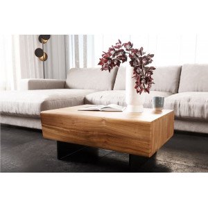 LOVECRAFT-II prémium akác dohányzóasztal -  80cm bútor