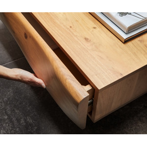 LOVECRAFT-II prémium akác dohányzóasztal -  80cm