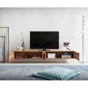 FEVON prémium akác fali  TV-szekrény -200/220cm - natúr