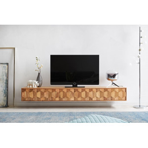 FEVON prémium akác fali  TV-szekrény -200/220cm - natúr bútor