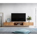 FEVON prémium akác fali  TV-szekrény -240cm - natúr